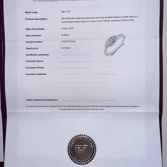 Engagement and wedding band set - Picture 7 of 7